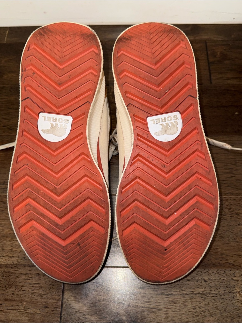SOREL Kinetic Impact II Wonder Lace Women’s Size 10 Cream Orange Sneakers - Picture 8 of 8